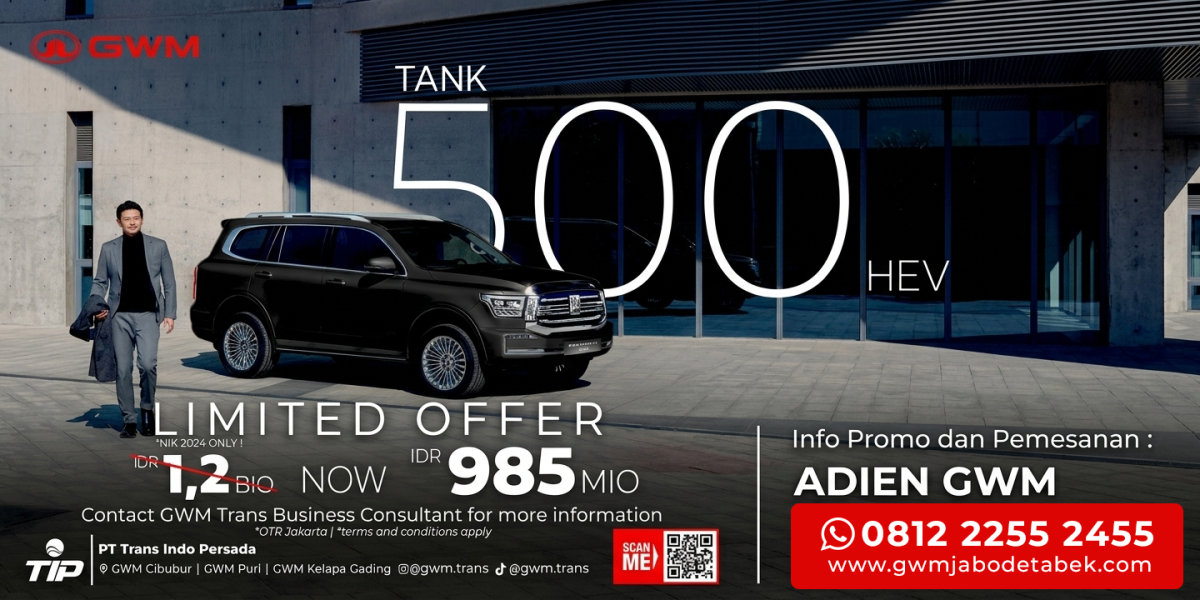 Banner Promo Tank 500 Hev Jakarta